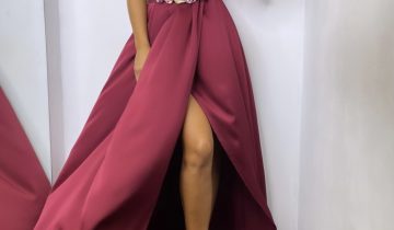 Vestido Seda Pliegues