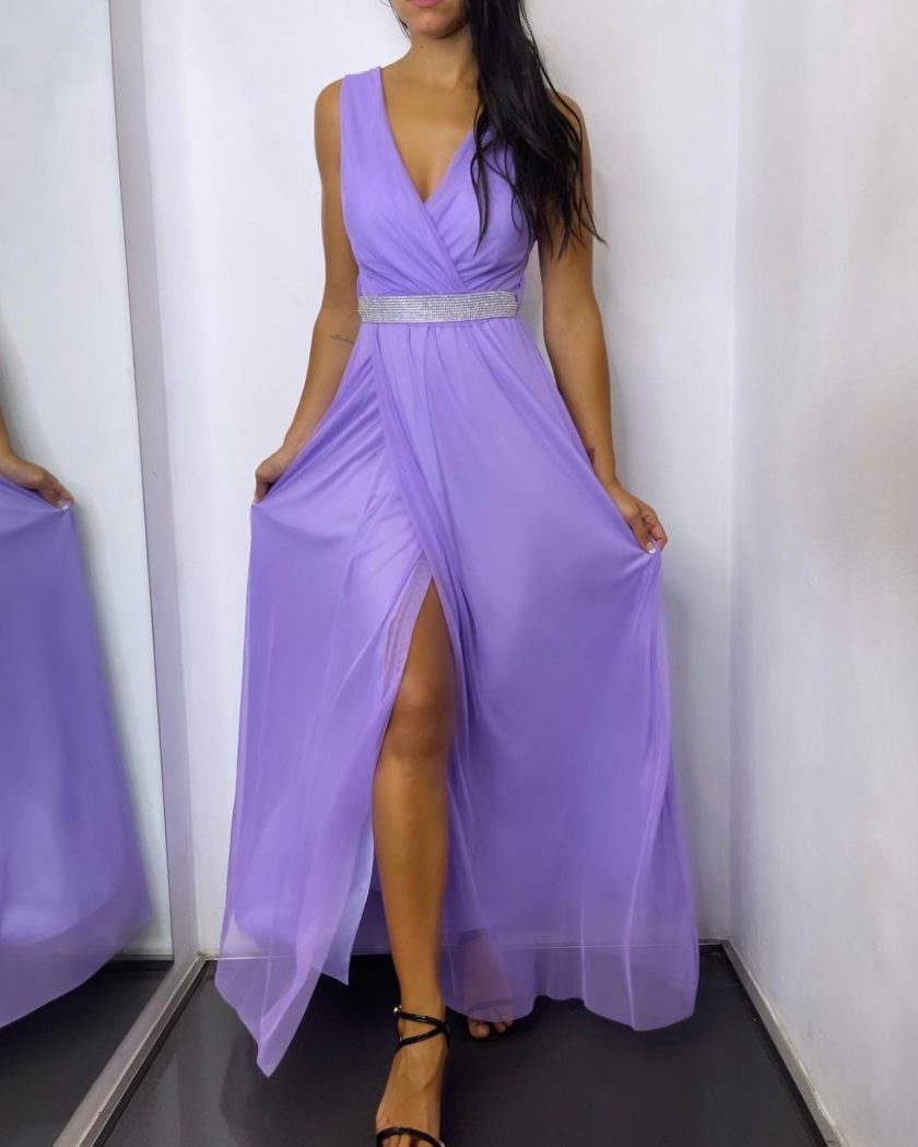 Vestido Tul Basic Cintura Brillos - Imagen 12