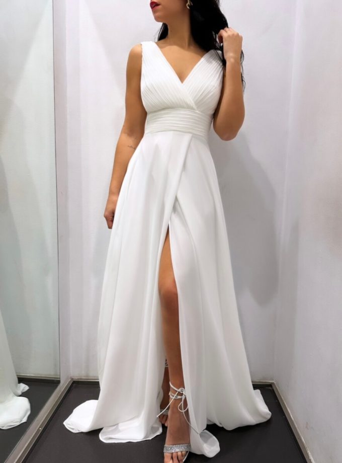 Vestido Analia Abertura Novia