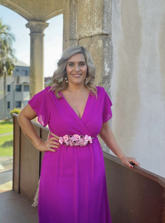 Vestido Bella Manga Corta