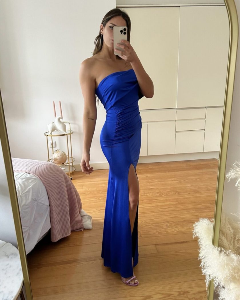 Vestido Seda Hombro - Imagen 36