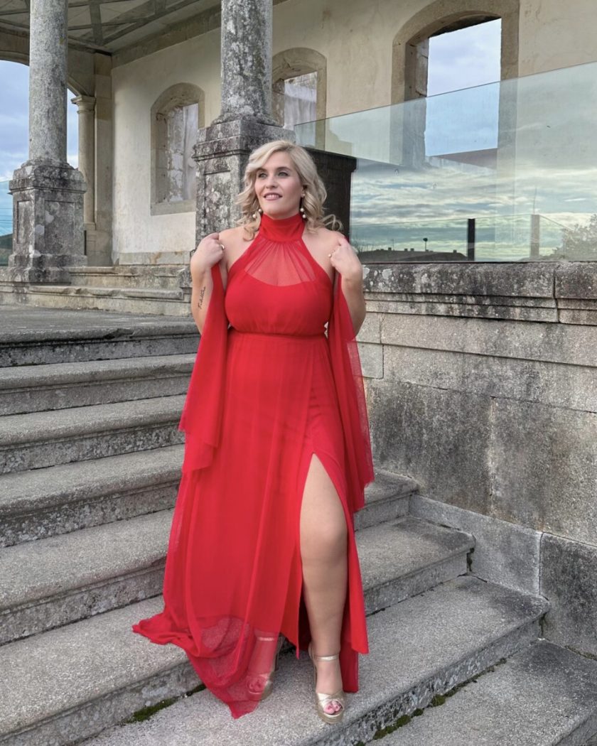 Vestido Tul Halter Largo - Imagen 7