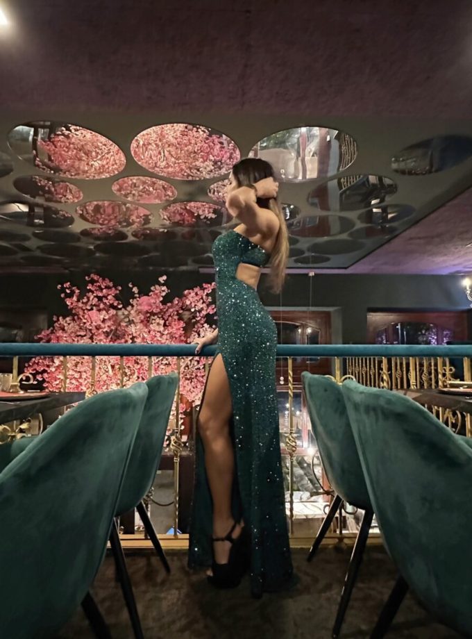 Vestido Lentejuelas Asimétrico