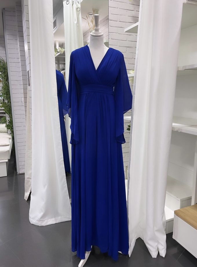 Vestido Gasa Mangas Curvy