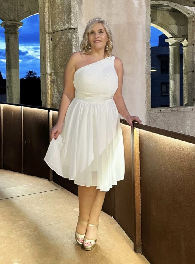 Vestido Antía Novia Corto