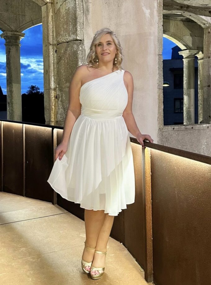 Vestido Antía Novia Corto