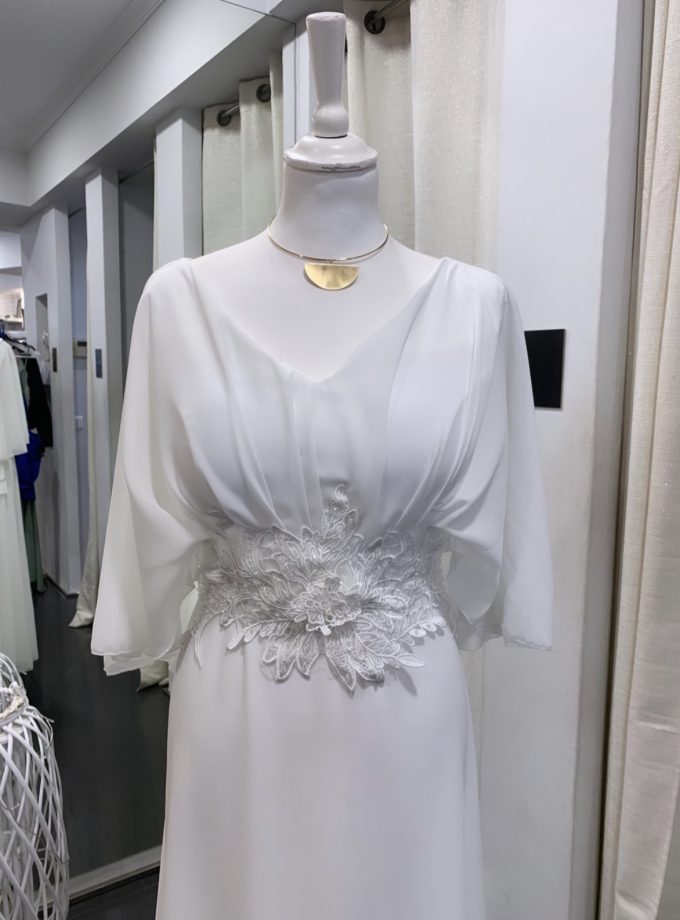 Vestido Bella Mangas Novia