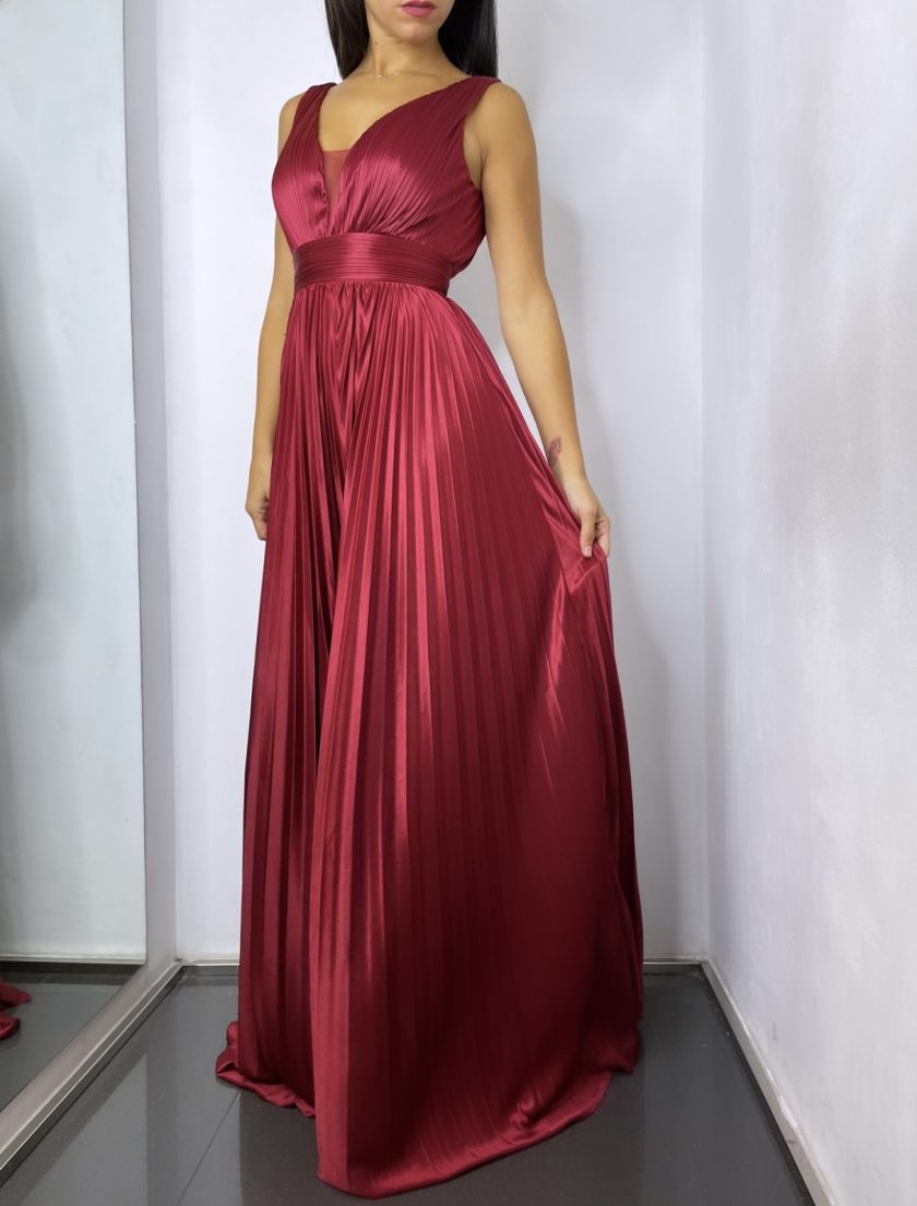 Vestido Seda Plisado - Imagen 10