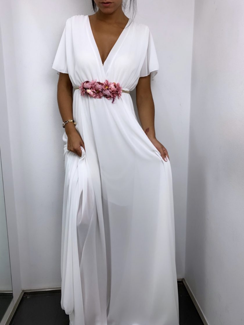 Vestido Bella Mangas Novia - Imagen 2