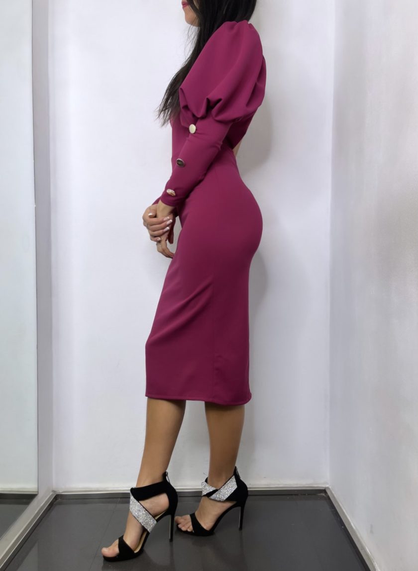 Vestido Midi Botones - Imagen 2
