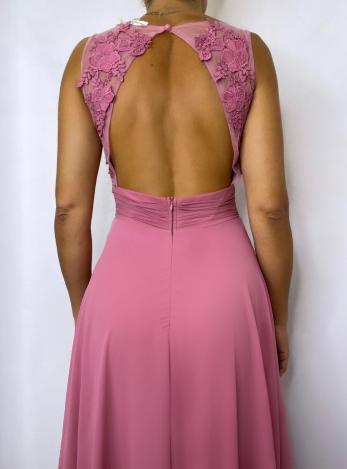 Vestido Espalda Flores