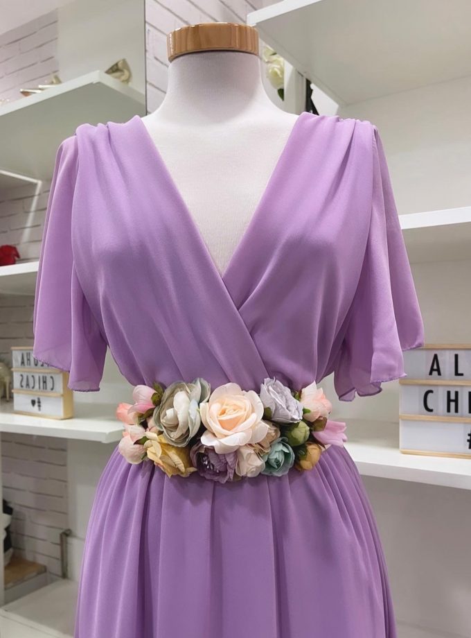 Vestido Bella Manga Corta