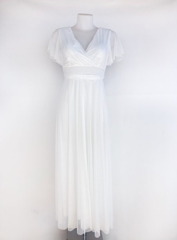 Vestido Tul Basic Mangas