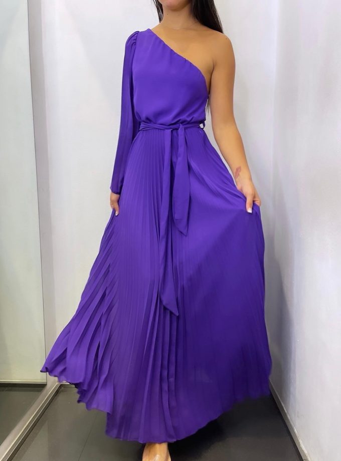 Vestido Ángel Tablas Asimétrico