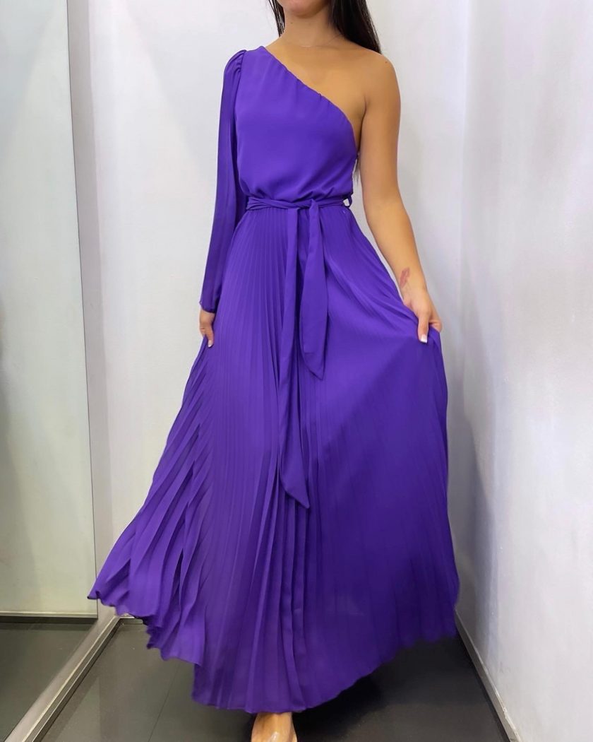Vestido Ángel Tablas Asimétrico - Imagen 14