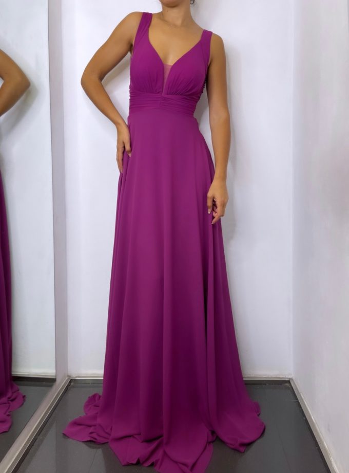 Vestido Espalda Flores