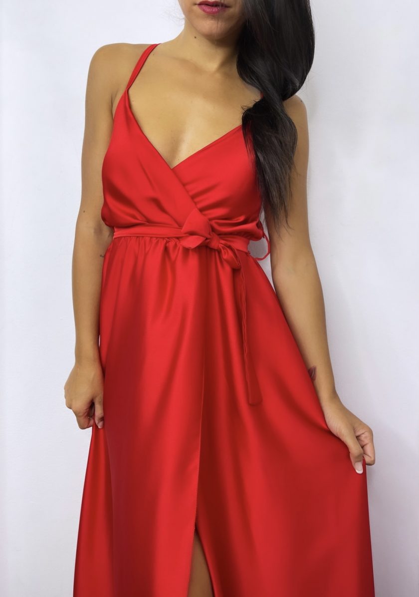 Vestido Seda Cruzado - Imagen 29