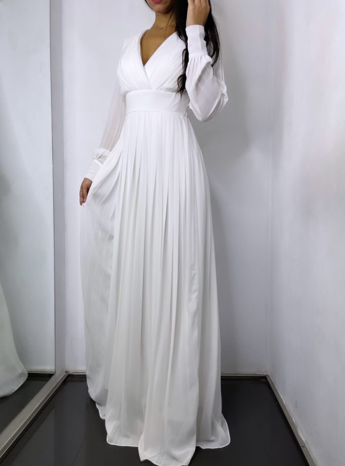 Vestido Tablas Espalda Novia