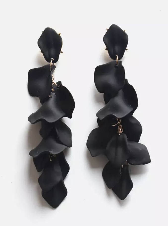 Pendientes Cadena Pétalos