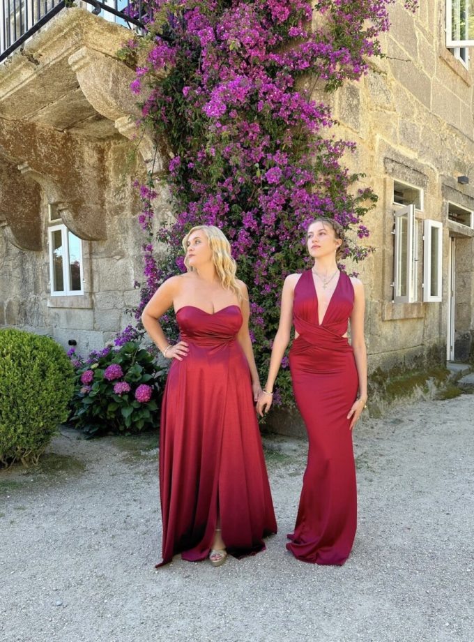 Vestido Seda Sirena Cruzado Espalda