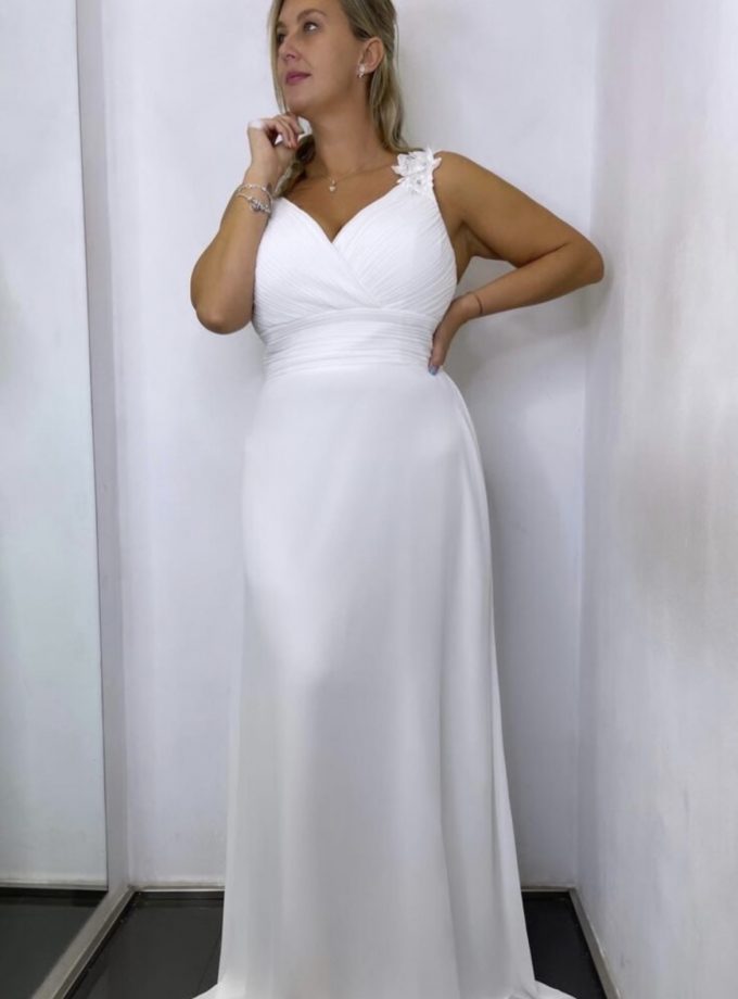 Vestido Curvy Pétalos Novia