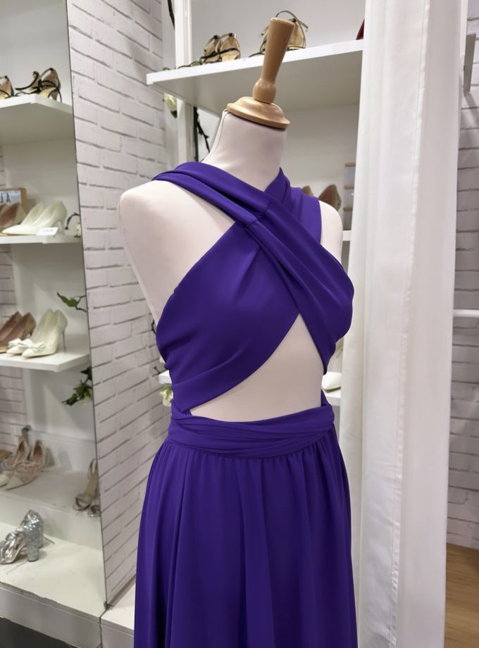 Vestido Multiposición Gasa Abertura