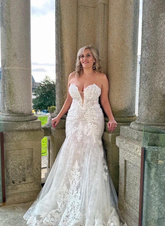 Vestido Tul Sirena Novia