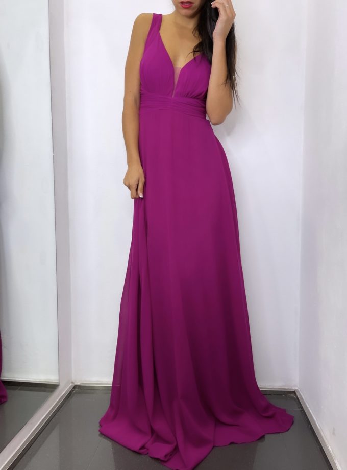 Vestido Espalda Flores