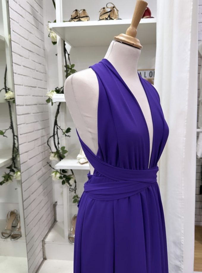 Vestido Multiposición Gasa Abertura