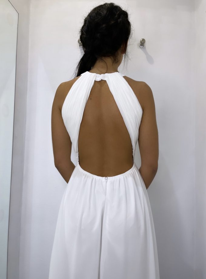 Vestido Novia Halter Espalda