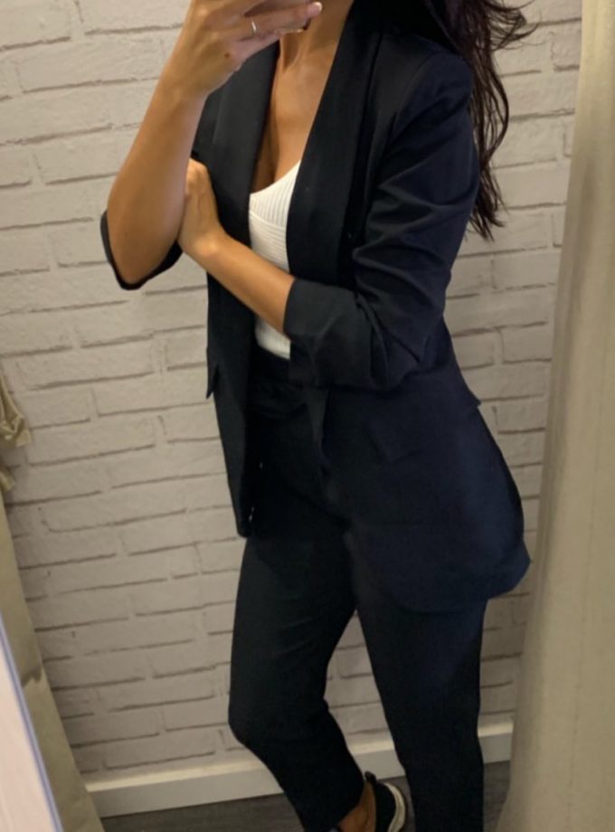 Traje Paris Manga Fruncida