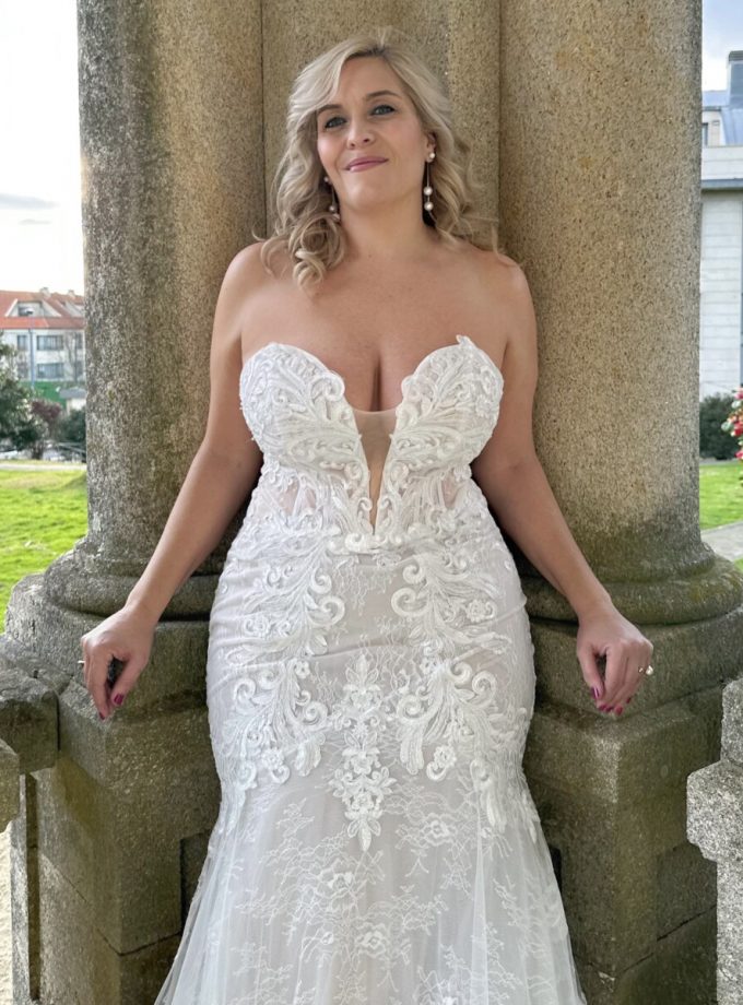 Vestido Tul Sirena Novia