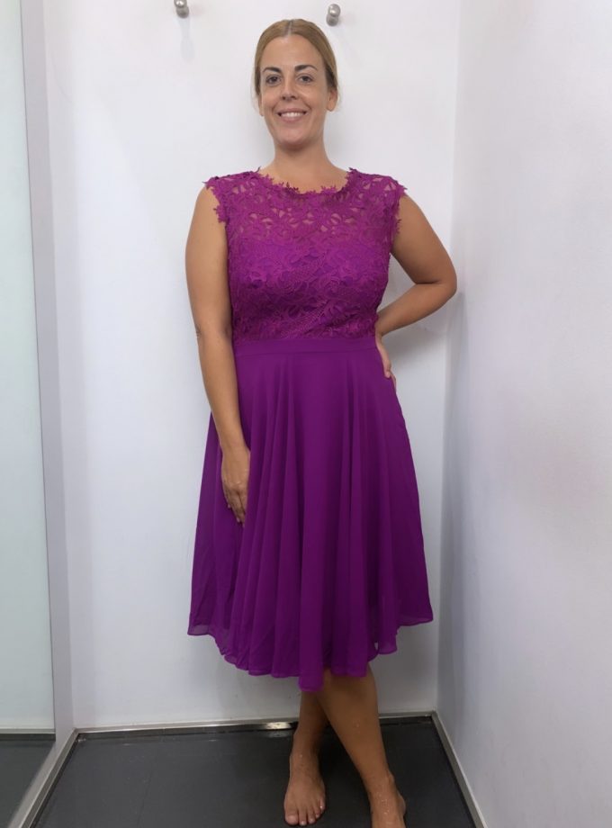Vestido Encaje Corto Curvy