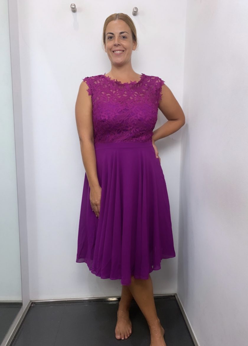 Vestido Encaje Corto Curvy - Imagen 11