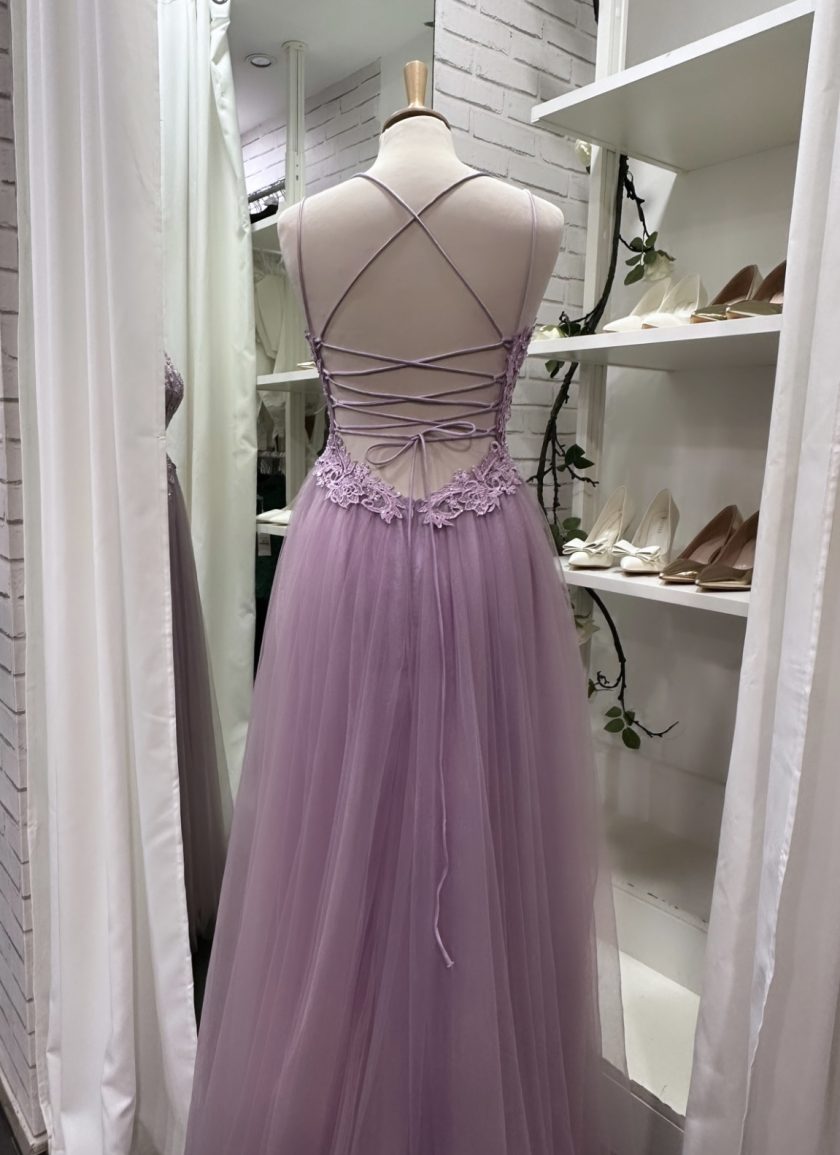 Vestido Tul Largo Abertura - Imagen 7