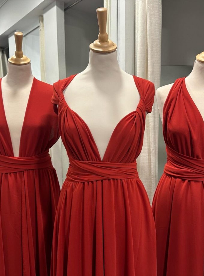 Vestido Multiposición Gasa Abertura