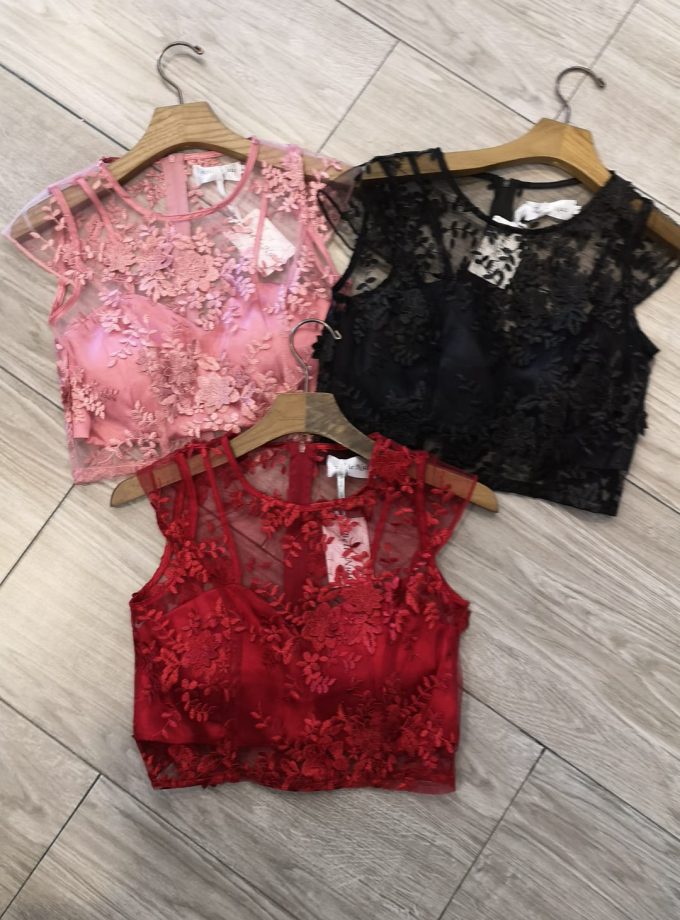 Top Encaje Transparencias