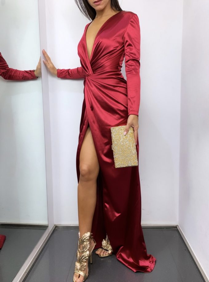 Vestido Nudo Mangas