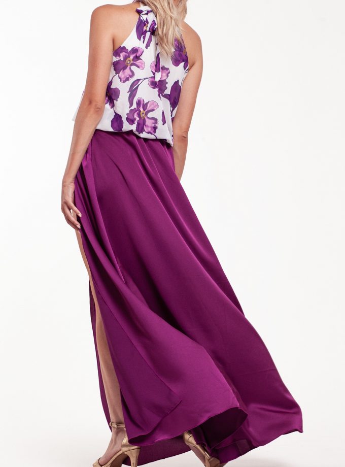 Falda Seda Cintura Elástica