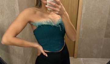 Top Corsé Plumas