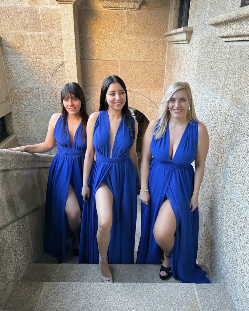 Vestido Multiposición Gasa Abertura