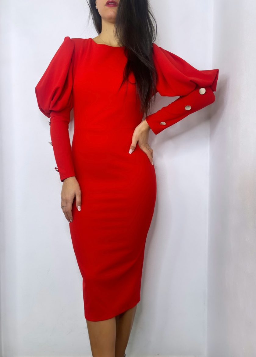 Vestido Midi Botones - Imagen 7