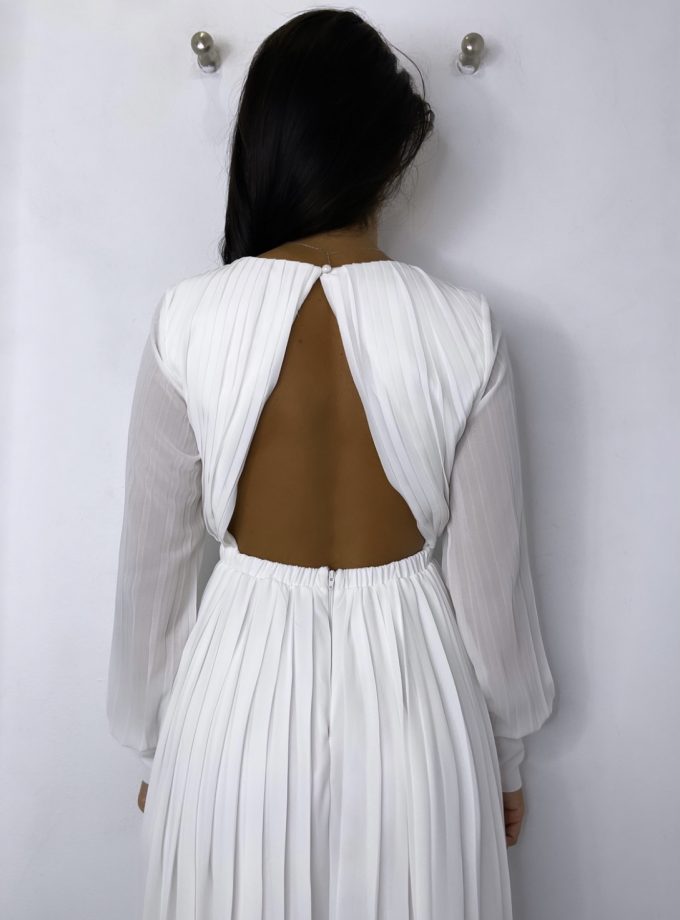 Vestido Tablas Espalda Novia