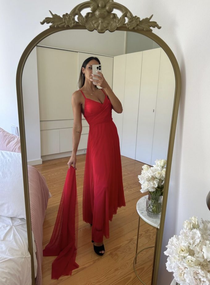 Vestido Tul Basic Tirantes