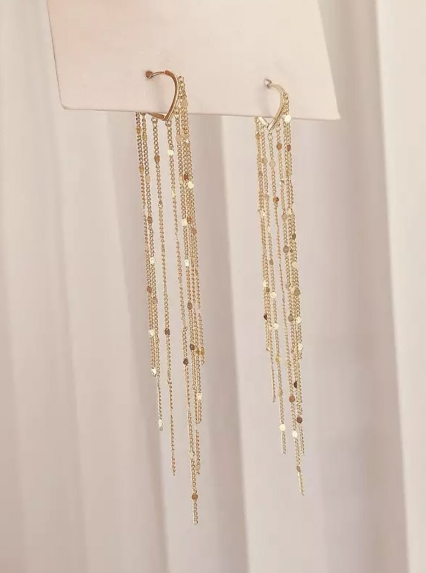 Pendientes Flecos Corazón