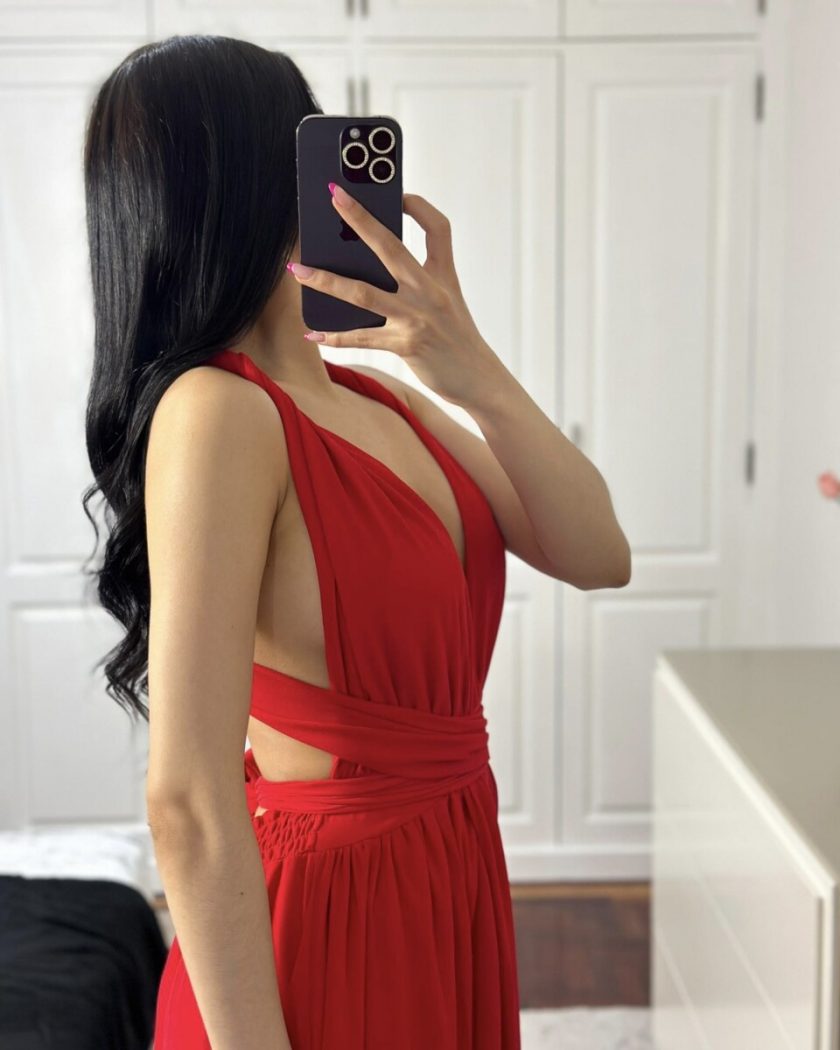 Vestido Multiposición Gasa Abertura