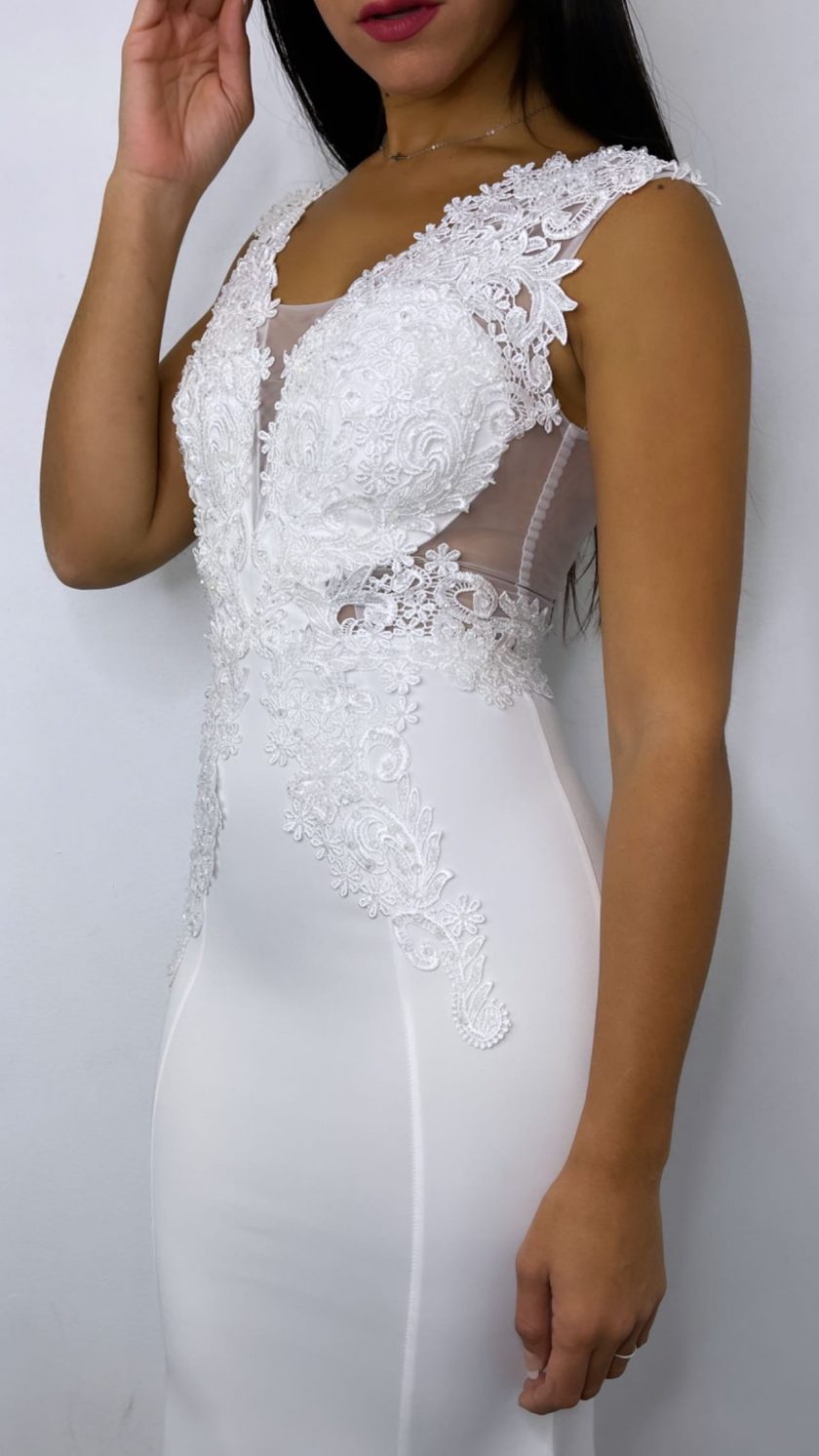 Vestido Novia Sirena Encaje - Imagen 7