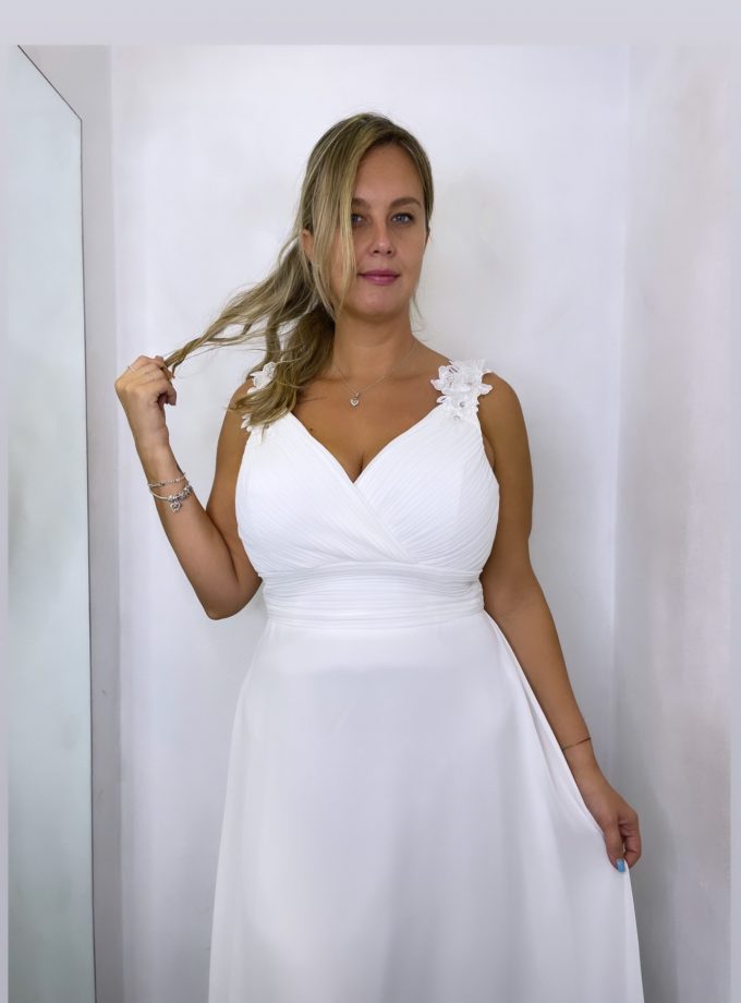 Vestido Curvy Pétalos Novia