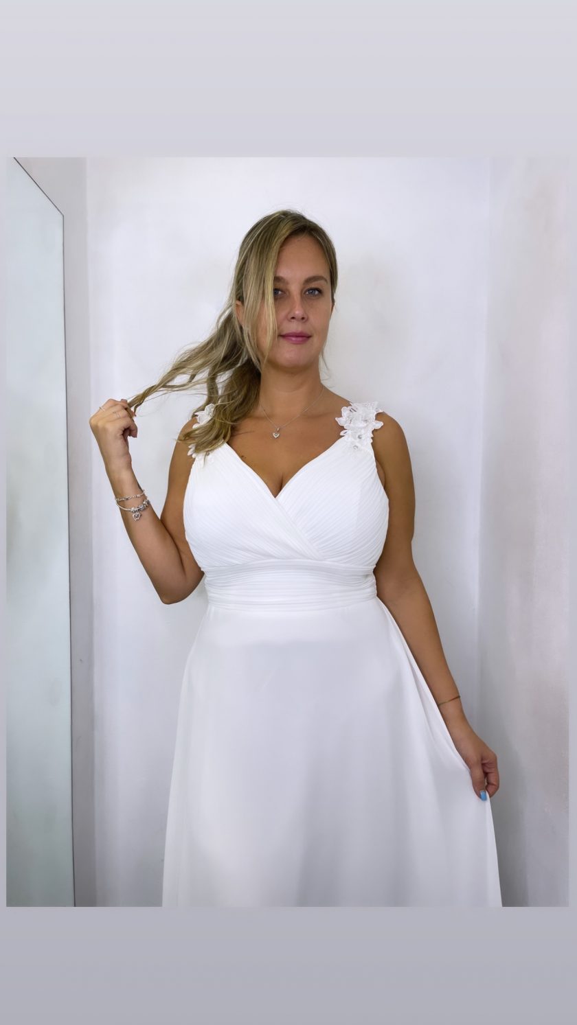 Vestido Curvy Pétalos Novia - Imagen 7