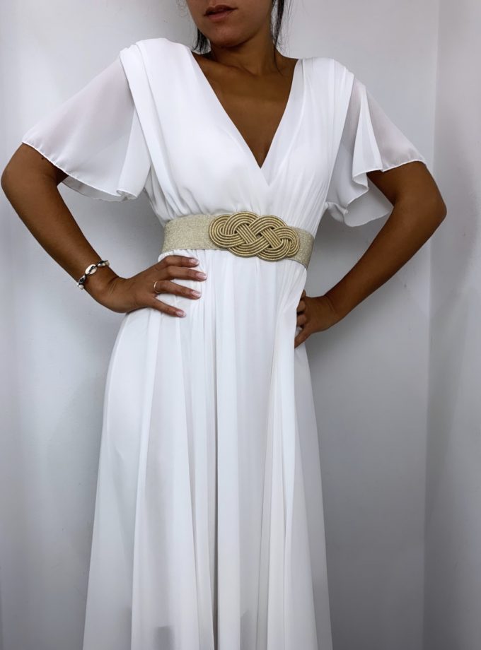 Vestido Bella Mangas Novia